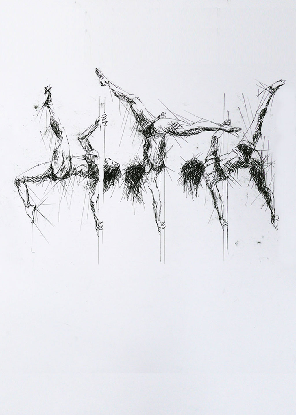 stick woman</br>Stabilo on paper